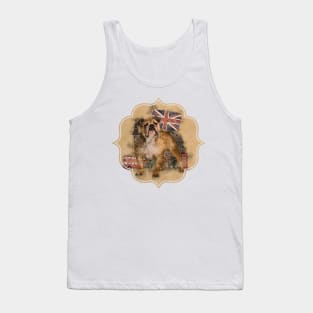 English Bulldog and England sketch Tank Top